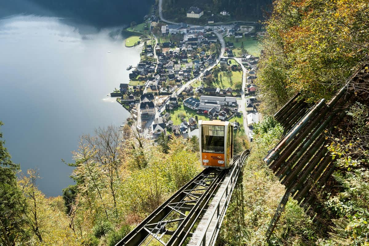Elevator to Skywalk in Hallstatt