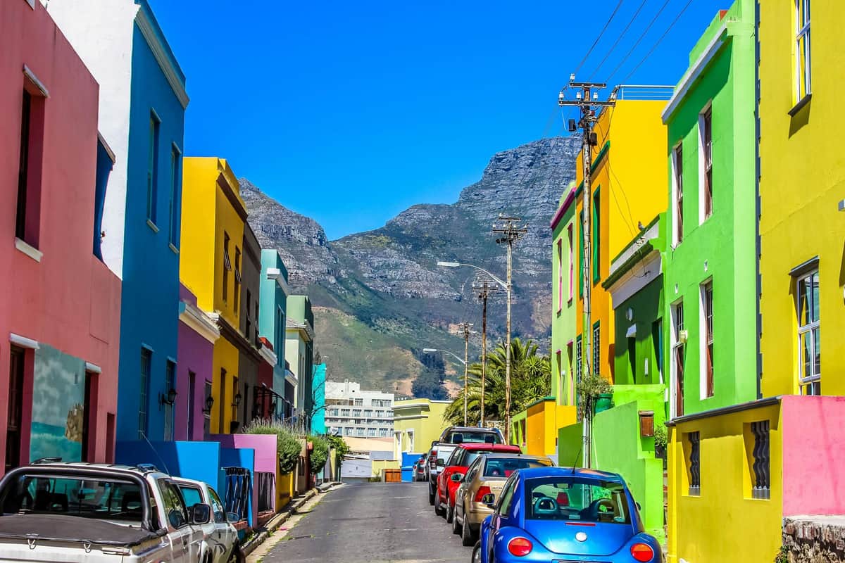 Colorful houses of Bo Kaap.