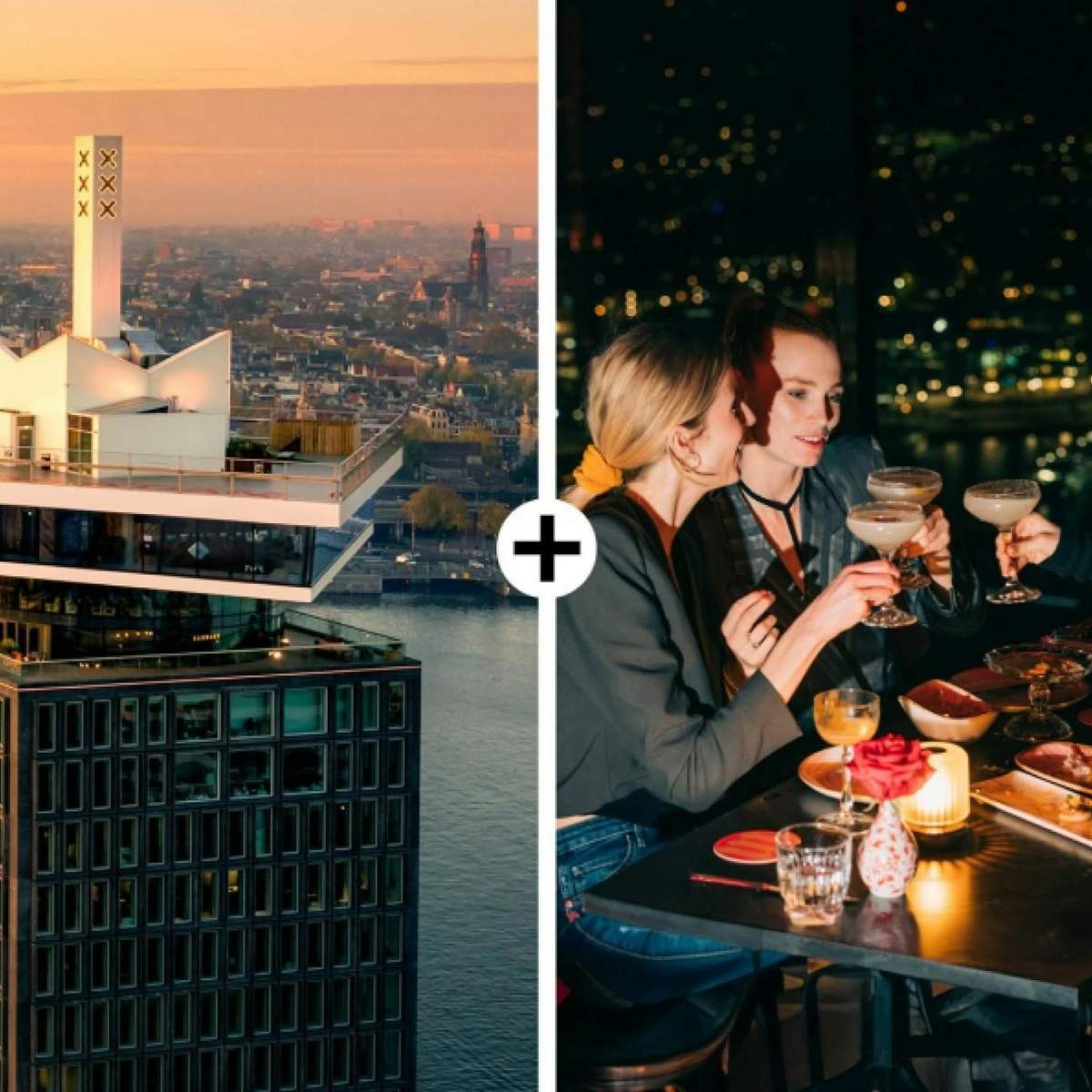 A'DAM Lookout: Entry Ticket + Lunch or Dinner at Madam Amsterdam A'DAM Lookout + Dinner at Madam