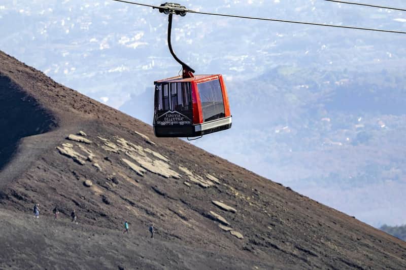 Mount Etna: Cable Car Entry Ticket + 4x4 Bus Transfer