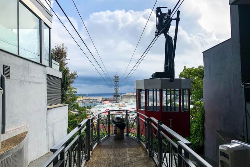 Barcelona Cable Car: One Way from Montjuic Mountain