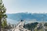 The Chief View point at Sea to Sky Gondola - facing the water and mountains 